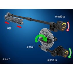 IBLOCK PL-920-113 920-113 PL920-113 Winner 7059 non  CẦN TRỤC TRƯỚC bộ đồ chơi xếp lắp ráp ghép mô hình  TECHNIQUE REACH STACKER Kỹ Thuật Công Nghệ Cao Mô Hình Phương Tiện 460 khối