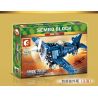 SEMBO 704100 non  MÁY BAY CHIẾN ĐẤU F4U CỦA MỸ bộ đồ chơi xếp lắp ráp ghép mô hình Empires Of Steel EMPIRES OF STEEL F4U Đế Chế Thép 205 khối