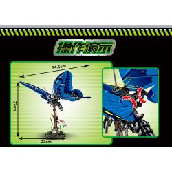 SEMBO 703601 non  BƯỚM PHƯỢNG bộ đồ chơi xếp lắp ráp ghép mô hình  TECHINQUE Kỹ Thuật Công Nghệ Cao Mô Hình Phương Tiện 564 khối