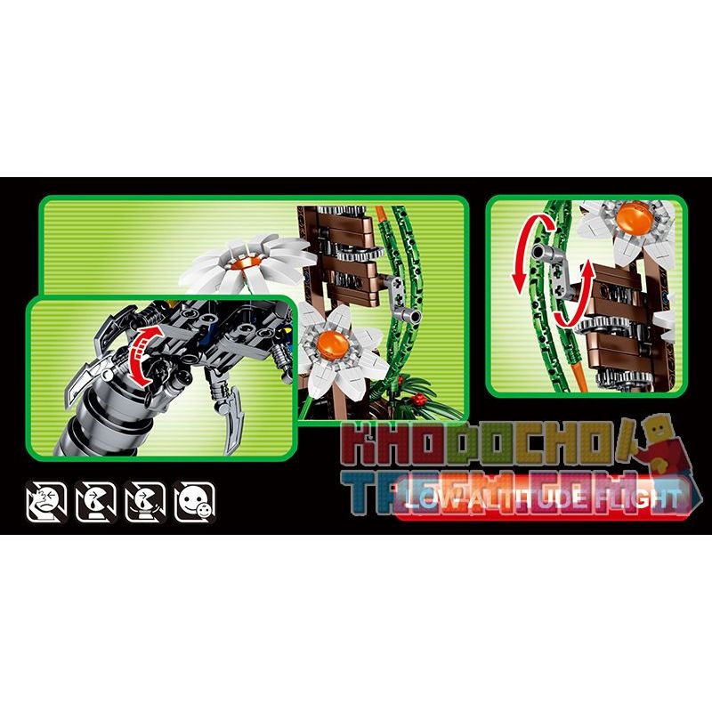 SEMBO 703601 non  BƯỚM PHƯỢNG bộ đồ chơi xếp lắp ráp ghép mô hình  TECHINQUE Kỹ Thuật Công Nghệ Cao Mô Hình Phương Tiện 564 khối