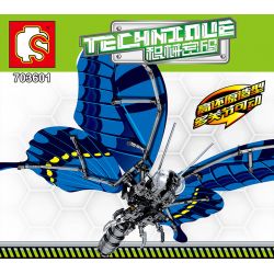 SEMBO 703601 non  BƯỚM PHƯỢNG bộ đồ chơi xếp lắp ráp ghép mô hình  TECHINQUE Kỹ Thuật Công Nghệ Cao Mô Hình Phương Tiện 564 khối