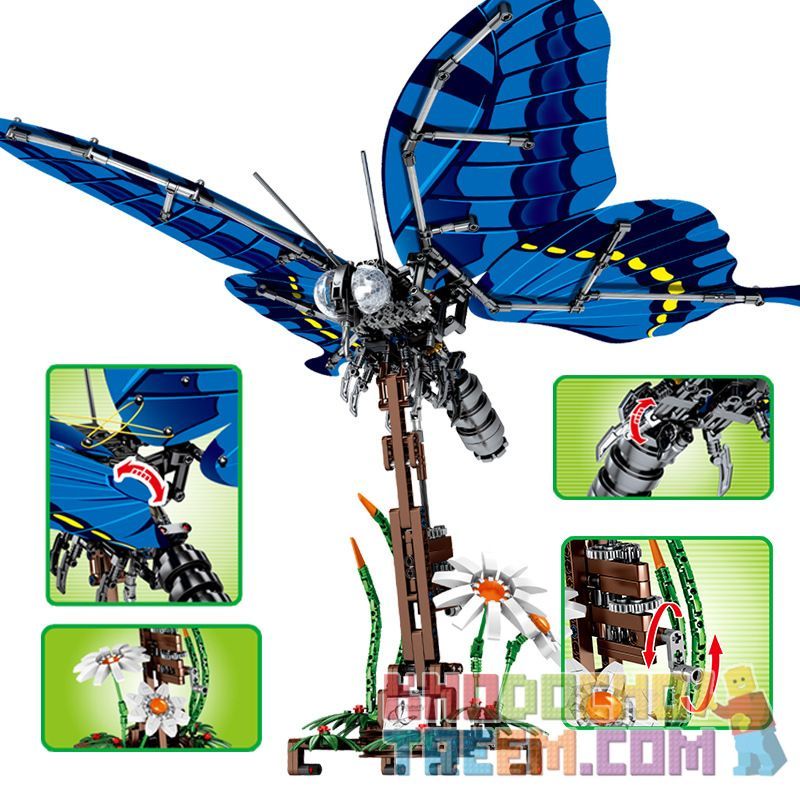 SEMBO 703601 non  BƯỚM PHƯỢNG bộ đồ chơi xếp lắp ráp ghép mô hình  TECHINQUE Kỹ Thuật Công Nghệ Cao Mô Hình Phương Tiện 564 khối