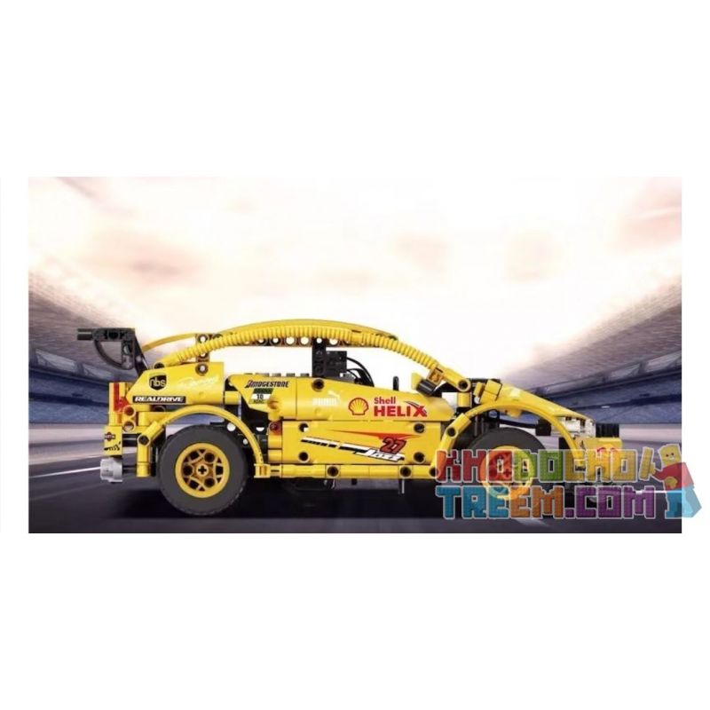 SUPER 18K K-82 non  HONDA FIT GK-5 LOẠI R bộ đồ chơi xếp lắp ráp ghép mô hình  IAN HONDA FIT GK-5 TYPE R Kỹ Thuật Công Nghệ Cao Mô Hình Phương Tiện 677 khối