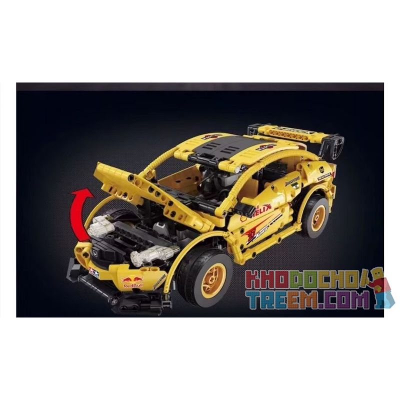 SUPER 18K K-82 non  HONDA FIT GK-5 LOẠI R bộ đồ chơi xếp lắp ráp ghép mô hình  IAN HONDA FIT GK-5 TYPE R Kỹ Thuật Công Nghệ Cao Mô Hình Phương Tiện 677 khối