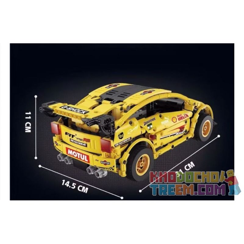 SUPER 18K K-82 non  HONDA FIT GK-5 LOẠI R bộ đồ chơi xếp lắp ráp ghép mô hình  IAN HONDA FIT GK-5 TYPE R Kỹ Thuật Công Nghệ Cao Mô Hình Phương Tiện 677 khối