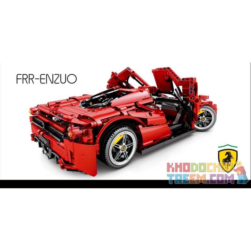 SEMBO 701020 non  ENZO FERRAI 1:10. tỷ lệ 1:10 bộ đồ chơi xếp lắp ráp ghép mô hình  ENZO FERRARI Kỹ Thuật Công Nghệ Cao Mô Hình Phương Tiện 2569 khối