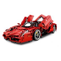 SEMBO 701020 non  ENZO FERRAI 1:10. tỷ lệ 1:10 bộ đồ chơi xếp lắp ráp ghép mô hình  ENZO FERRARI Kỹ Thuật Công Nghệ Cao Mô Hình Phương Tiện 2569 khối