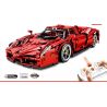 SEMBO 701020 non  ENZO FERRAI 1:10. tỷ lệ 1:10 bộ đồ chơi xếp lắp ráp ghép mô hình  ENZO FERRARI Kỹ Thuật Công Nghệ Cao Mô Hình Phương Tiện 2569 khối