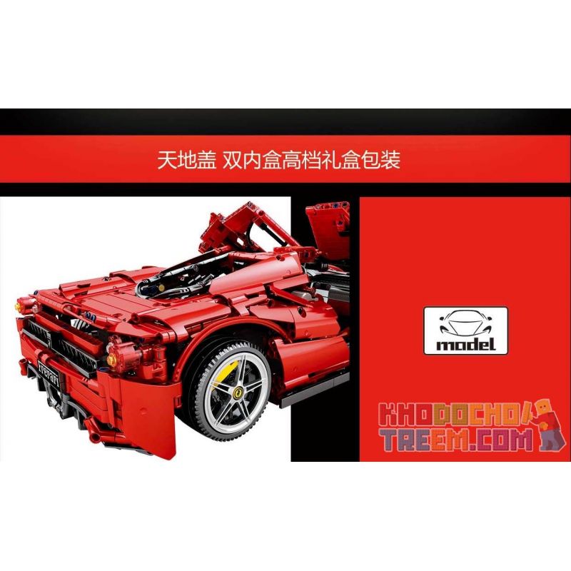 SEMBO 701020 non  ENZO FERRAI 1:10. tỷ lệ 1:10 bộ đồ chơi xếp lắp ráp ghép mô hình  ENZO FERRARI Kỹ Thuật Công Nghệ Cao Mô Hình Phương Tiện 2569 khối