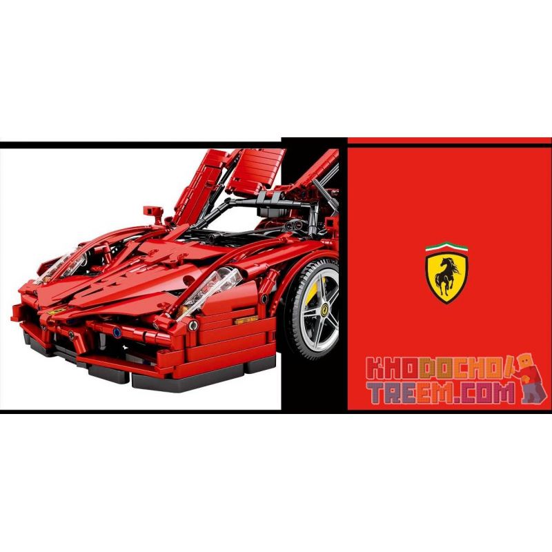 SEMBO 701020 non  ENZO FERRAI 1:10. tỷ lệ 1:10 bộ đồ chơi xếp lắp ráp ghép mô hình  ENZO FERRARI Kỹ Thuật Công Nghệ Cao Mô Hình Phương Tiện 2569 khối