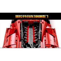 SEMBO 701020 non  ENZO FERRAI 1:10. tỷ lệ 1:10 bộ đồ chơi xếp lắp ráp ghép mô hình  ENZO FERRARI Kỹ Thuật Công Nghệ Cao Mô Hình Phương Tiện 2569 khối