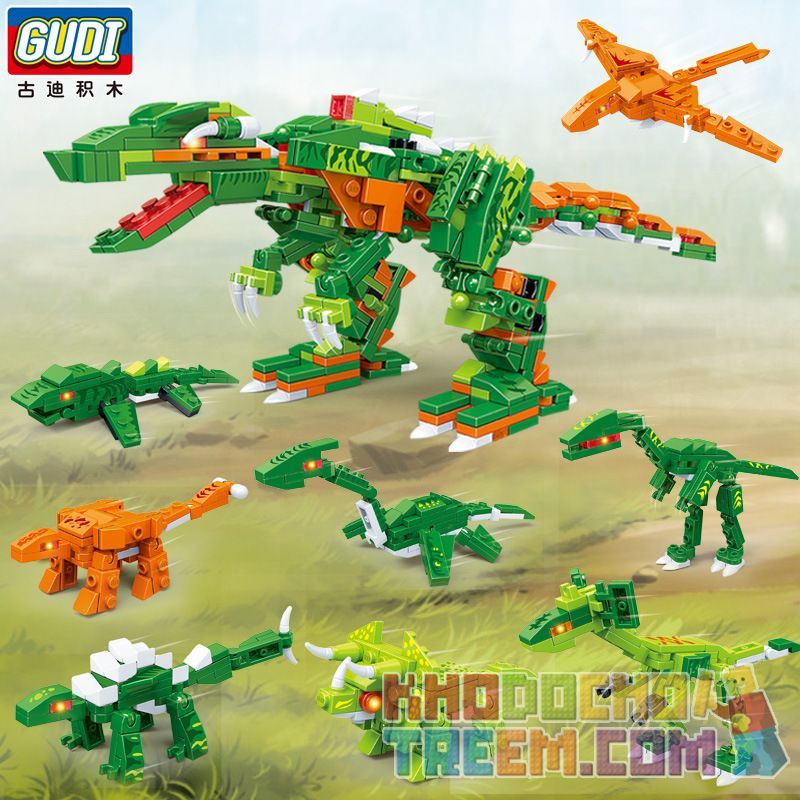 GUDI 8754 non  KHỦNG LONG TÁM TRONG MỘT bộ đồ chơi xếp lắp ráp ghép mô hình Power Rangers Super Sentai 5 Anh Em Siêu Nhân 386 khối GUDI 8754 non  KHỦNG LONG TÁM TRONG MỘT bộ đồ chơi xếp lắp ráp ghép mô hình Power Rangers Super Sentai 5 Anh Em Siêu Nhân 386 khối