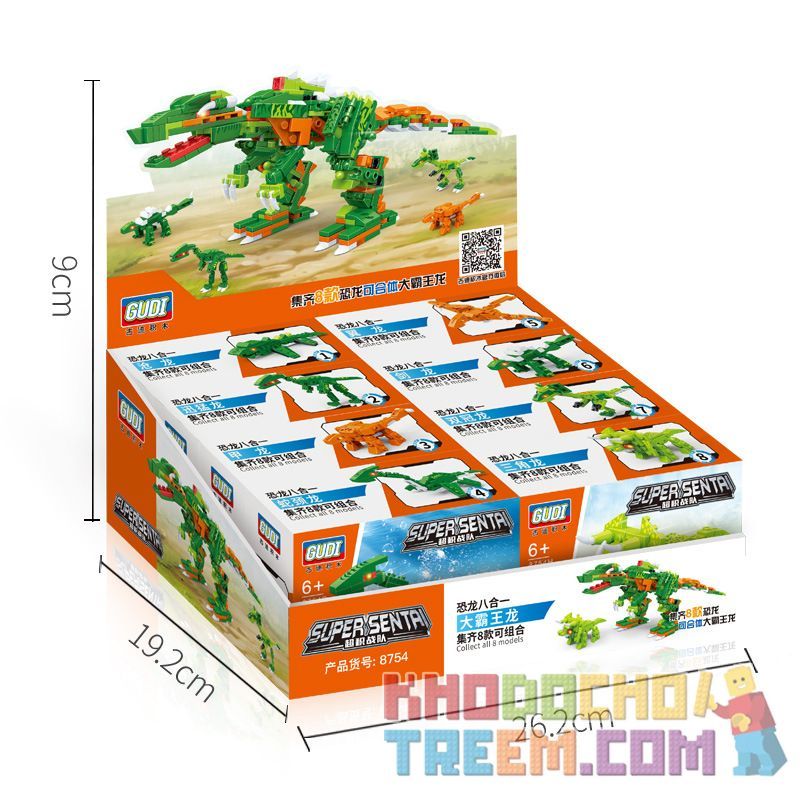 GUDI 8754 non  KHỦNG LONG TÁM TRONG MỘT bộ đồ chơi xếp lắp ráp ghép mô hình Power Rangers Super Sentai 5 Anh Em Siêu Nhân 386 khối GUDI 8754 non  KHỦNG LONG TÁM TRONG MỘT bộ đồ chơi xếp lắp ráp ghép mô hình Power Rangers Super Sentai 5 Anh Em Siêu Nhân 386 khối