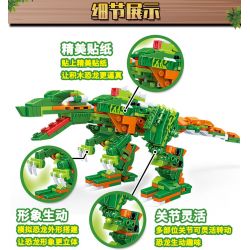 GUDI 8754 non  KHỦNG LONG TÁM TRONG MỘT bộ đồ chơi xếp lắp ráp ghép mô hình Power Rangers Super Sentai 5 Anh Em Siêu Nhân 386 khối GUDI 8754 non  KHỦNG LONG TÁM TRONG MỘT bộ đồ chơi xếp lắp ráp ghép mô hình Power Rangers Super Sentai 5 Anh Em Siêu Nhân 386 khối