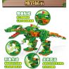 GUDI 8754 non  KHỦNG LONG TÁM TRONG MỘT bộ đồ chơi xếp lắp ráp ghép mô hình Power Rangers Super Sentai 5 Anh Em Siêu Nhân 386 khối