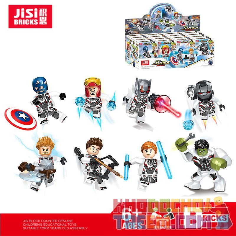 JISI 0317 0318 0319 0320 0321 0322 0323 0324 non Lego AVENGERS 4 TRẬN CHIẾN CUỐI CÙNG BÚP BÊ LƯỢNG TỬ 8 bộ đồ chơi xếp lắp ráp ghép mô hình Super Heroes SUPERHEROES Siêu Nhân Anh Hùng