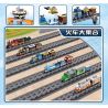 Kazi KY98246 98246 non  TÀU CHỞ HÀNG MÀU XANH (NHỎ) bộ đồ chơi xếp lắp ráp ghép mô hình Trains CITY TRAIN Tàu Hỏa 215 khối