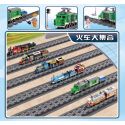 Kazi KY98248 98248 non Lego TÀU CHỞ HÀNG XANH (NHỎ) bộ đồ chơi xếp lắp ráp ghép mô hình Trains CITY TRAIN Tàu Hỏa 248 khối