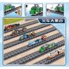 Kazi KY98248 98248 non  TÀU CHỞ HÀNG XANH (NHỎ) bộ đồ chơi xếp lắp ráp ghép mô hình Trains CITY TRAIN Tàu Hỏa 248 khối