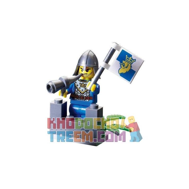Enlighten 1001 Qman 1001 KEEPPLEY 1001 Xếp hình kiểu Lego CASTLE Flagman Người đánh cờ 16 khối Enlighten 1001 Qman 1001 KEEPPLEY 1001 Xếp hình kiểu Lego CASTLE Flagman Người đánh cờ 16 khối
