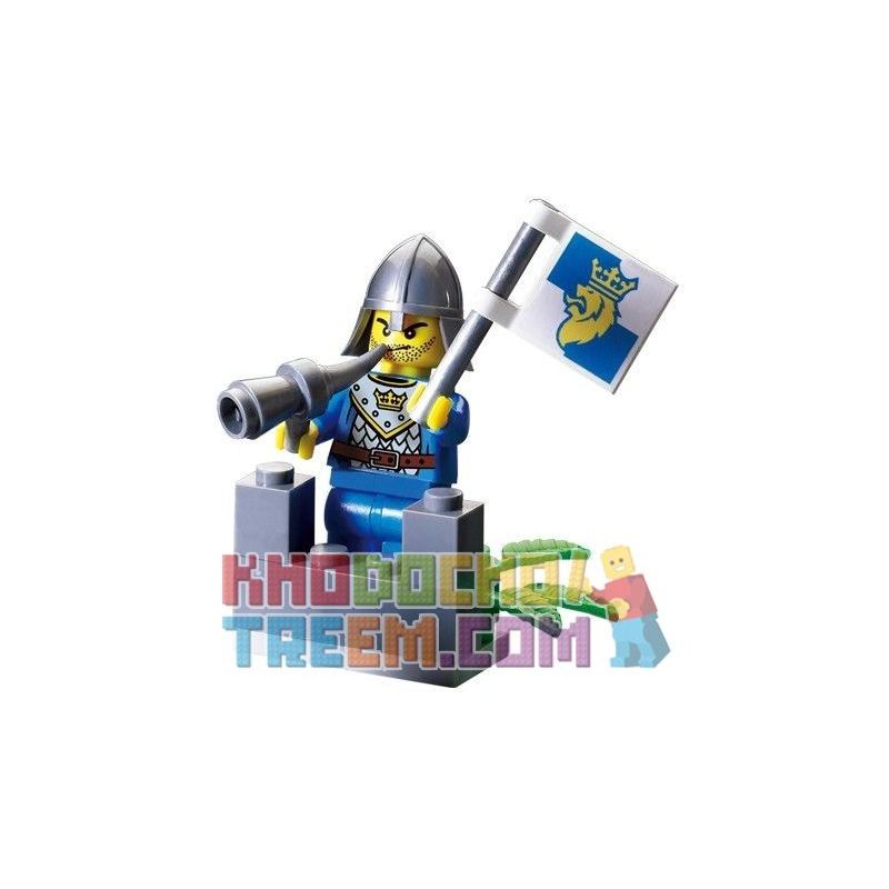 Enlighten 1001 Qman 1001 non Lego NGƯỜI ĐÁNH CỜ bộ đồ chơi xếp lắp ráp ghép mô hình Medieval Castle KNIGHTS CASTLE Chiến Tranh Trung Cổ 16 khối