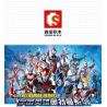 SEMBO 108515 non  TIGA ULTRAMAN MẠNH MẼ bộ đồ chơi xếp lắp ráp ghép mô hình ULTRAMAN HEROES Vệ Binh Vũ Trụ Siêu Nhân Điện Quang 266 khối