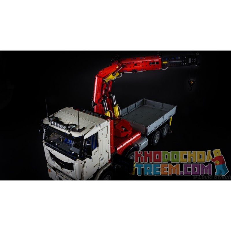 CAROLINE CM002 MouldKing 19002 Mould King 19002 REBRICKABLE MOC-8800 8800 MOC8800 non  XE CẨU bộ đồ chơi xếp lắp ráp ghép mô hình  PNEUMATIC CRANE TRUCK Kỹ Thuật Công Nghệ Cao Mô Hình Phương Tiện 8230 khối