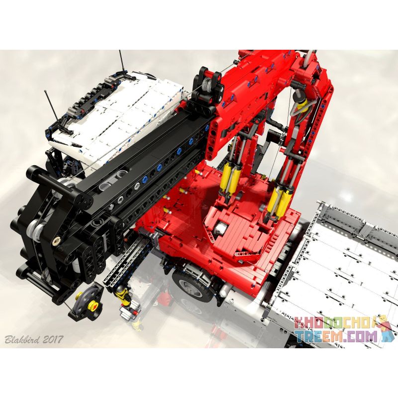 CAROLINE CM002 MouldKing 19002 Mould King 19002 REBRICKABLE MOC-8800 8800 MOC8800 non  XE CẨU bộ đồ chơi xếp lắp ráp ghép mô hình  PNEUMATIC CRANE TRUCK Kỹ Thuật Công Nghệ Cao Mô Hình Phương Tiện 8230 khối