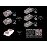 MouldKing 13146 Mould King 13146 REBRICKABLE MOC-15805 15805 MOC15805 non  XE ĐỊA HÌNH 8 × CÓ KHỚP NỐI bộ đồ chơi xếp lắp ráp ghép mô hình  ARTICULATED 8×8 OFFROAD TRUCK Kỹ Thuật Công Nghệ Cao Mô Hình Phương Tiện 3053 khối