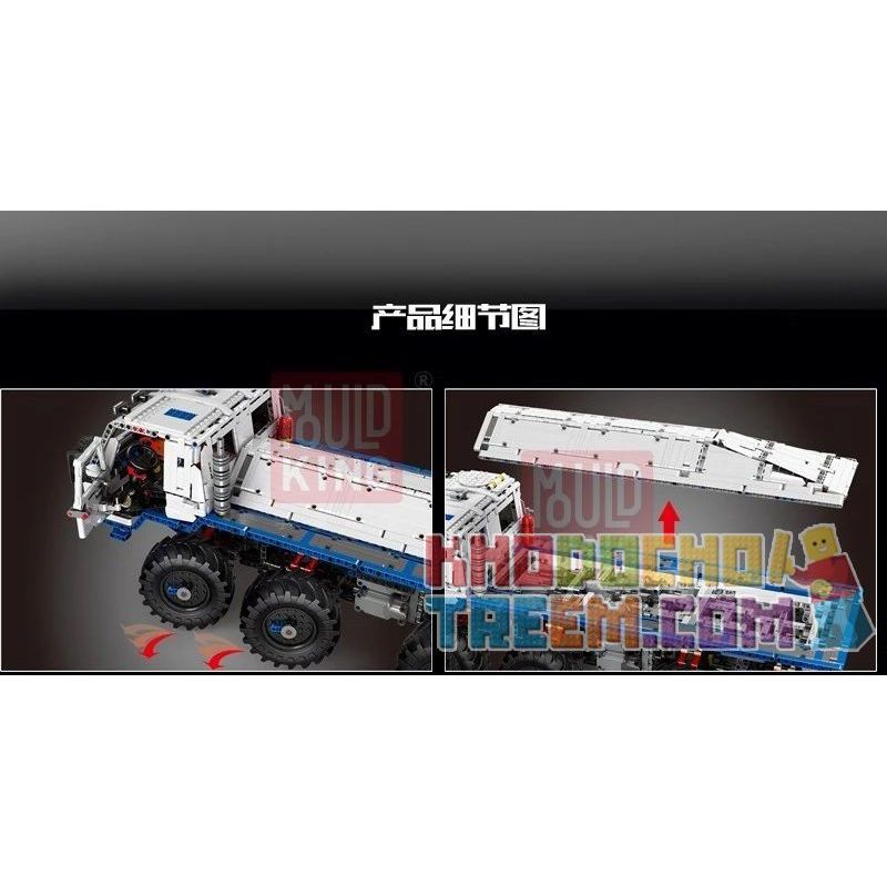 CAROLYN P20004 20004 P20005 20005 MouldKing 13144 Mould King 13144 REBRICKABLE MOC-27092 27092 MOC27092 non  CHUYÊN NGHIỆP TATRA T813 8X8 bộ đồ chơi xếp lắp ráp ghép mô hình  TATRA T813 8X8 PROFA Kỹ Thuật Công Nghệ Cao Mô Hình Phương Tiện 3599 khối