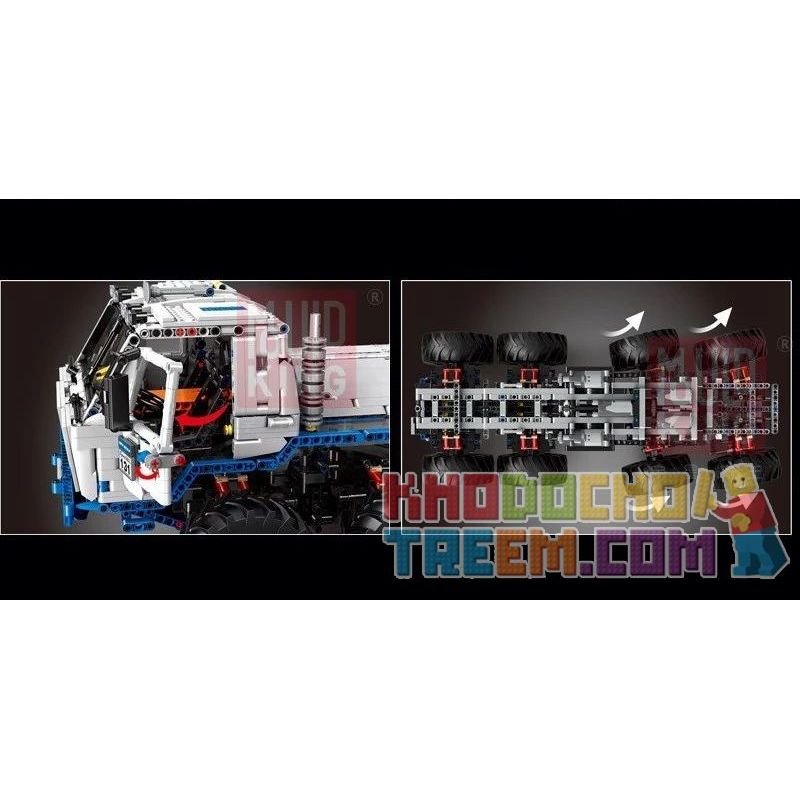 CAROLYN P20004 20004 P20005 20005 MouldKing 13144 Mould King 13144 REBRICKABLE MOC-27092 27092 MOC27092 non  CHUYÊN NGHIỆP TATRA T813 8X8 bộ đồ chơi xếp lắp ráp ghép mô hình  TATRA T813 8X8 PROFA Kỹ Thuật Công Nghệ Cao Mô Hình Phương Tiện 3599 khối