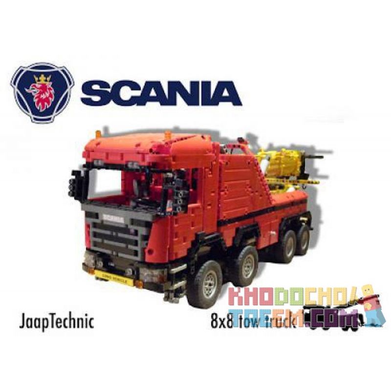 REBRICKABLE MOC-0583 0583 MOC0583 non  SCANIA 8X8 XE TẢI CHỞ HÀNG CỰC ĐOAN bộ đồ chơi xếp lắp ráp ghép mô hình  SCANIA 8X8 EXTREME TOW TRUCK Kỹ Thuật Công Nghệ Cao Mô Hình Phương Tiện 2744 khối
