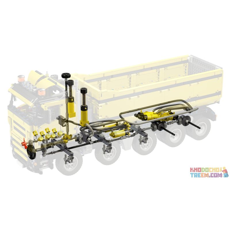 REBRICKABLE MOC-0230 0230 MOC0230 non  XE BEN 10X4 bộ đồ chơi xếp lắp ráp ghép mô hình  DUMP TRUCK 10X4 Kỹ Thuật Công Nghệ Cao Mô Hình Phương Tiện 2439 khối