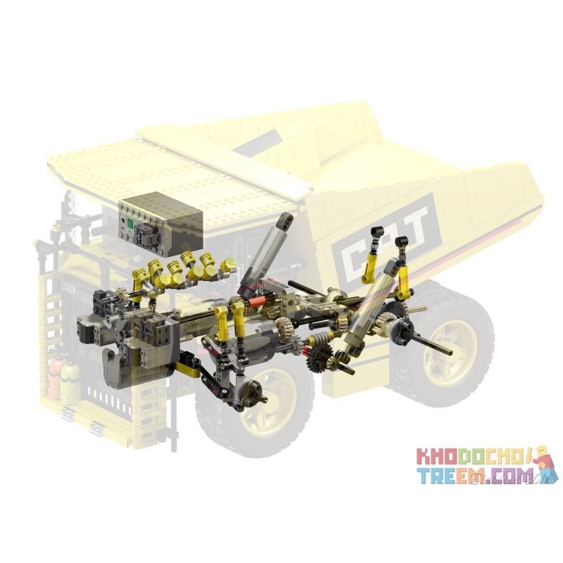 REBRICKABLE MOC-5708 5708 MOC5708 non  XE TẢI KHAI THÁC bộ đồ chơi xếp lắp ráp ghép mô hình  MINING TRUCK Kỹ Thuật Công Nghệ Cao Mô Hình Phương Tiện 2127 khối