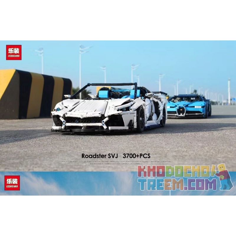 EXTRAORDINARY F10002 10002 LEZHUANG LZ2101 2101 REBRICKABLE MOC-17698 17698 MOC17698 ZHEGAO QL0430 0430 non  LAMBORGHINI AVENTADOR SVJ ROADSTER 1 8 tỷ lệ 1:8 bộ đồ chơi xếp lắp ráp ghép mô hình  Kỹ Thuật Công Nghệ Cao Mô Hình Phương Tiện 3556 khối
