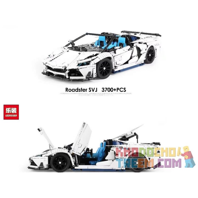 EXTRAORDINARY F10002 10002 LEZHUANG LZ2101 2101 REBRICKABLE MOC-17698 17698 MOC17698 ZHEGAO QL0430 0430 non  LAMBORGHINI AVENTADOR SVJ ROADSTER 1 8 tỷ lệ 1:8 bộ đồ chơi xếp lắp ráp ghép mô hình  Kỹ Thuật Công Nghệ Cao Mô Hình Phương Tiện 3556 khối