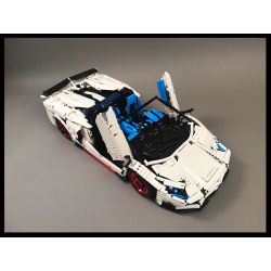 EXTRAORDINARY F10002 10002 LEZHUANG LZ2101 2101 REBRICKABLE MOC-17698 17698 MOC17698 ZHEGAO QL0430 0430 non  LAMBORGHINI AVENTADOR SVJ ROADSTER 1 8 tỷ lệ 1:8 bộ đồ chơi xếp lắp ráp ghép mô hình  Kỹ Thuật Công Nghệ Cao Mô Hình Phương Tiện 3556 khối
