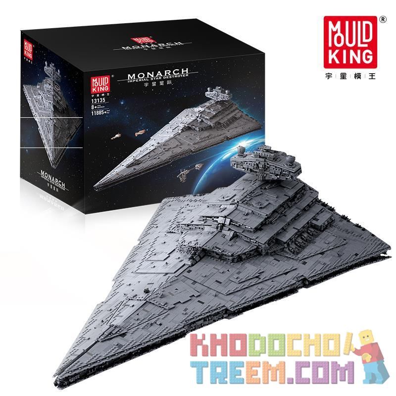 MouldKing 13135 Mould King 13135 REBRICKABLE MOC-23556 23556 MOC23556 non  KẺ HỦY DIỆT SAO ĐẾ VƯƠNG bộ đồ chơi xếp lắp ráp ghép mô hình Star Wars ISD MONARCH Chiến Tranh Giữa Các Vì Sao 11353 khối