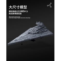 MouldKing 13135 Mould King 13135 REBRICKABLE MOC-23556 23556 MOC23556 non  KẺ HỦY DIỆT SAO ĐẾ VƯƠNG bộ đồ chơi xếp lắp ráp ghép mô hình Star Wars ISD MONARCH Chiến Tranh Giữa Các Vì Sao 11353 khối