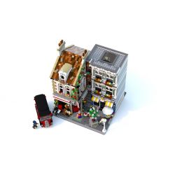 LIN07 00958 URGE 10198 REBRICKABLE MOC-22101 22101 MOC22101 non  BƯU ĐIỆN PLAZA bộ đồ chơi xếp lắp ráp ghép mô hình Creator BRICK SQUARE POST OFFICE Sáng Tạo 3450 khối