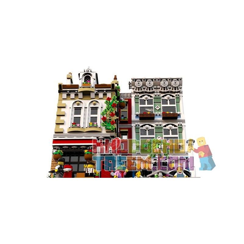 LIN07 00958 URGE 10198 REBRICKABLE MOC-22101 22101 MOC22101 non  BƯU ĐIỆN PLAZA bộ đồ chơi xếp lắp ráp ghép mô hình Creator BRICK SQUARE POST OFFICE Sáng Tạo 3450 khối