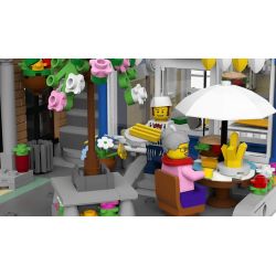 LIN07 00958 URGE 10198 REBRICKABLE MOC-22101 22101 MOC22101 non  BƯU ĐIỆN PLAZA bộ đồ chơi xếp lắp ráp ghép mô hình Creator BRICK SQUARE POST OFFICE Sáng Tạo 3450 khối
