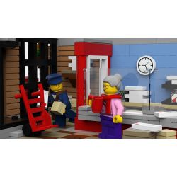 LIN07 00958 URGE 10198 REBRICKABLE MOC-22101 22101 MOC22101 non  BƯU ĐIỆN PLAZA bộ đồ chơi xếp lắp ráp ghép mô hình Creator BRICK SQUARE POST OFFICE Sáng Tạo 3450 khối