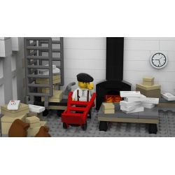 LIN07 00958 URGE 10198 REBRICKABLE MOC-22101 22101 MOC22101 non  BƯU ĐIỆN PLAZA bộ đồ chơi xếp lắp ráp ghép mô hình Creator BRICK SQUARE POST OFFICE Sáng Tạo 3450 khối