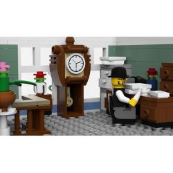 LIN07 00958 URGE 10198 REBRICKABLE MOC-22101 22101 MOC22101 non  BƯU ĐIỆN PLAZA bộ đồ chơi xếp lắp ráp ghép mô hình Creator BRICK SQUARE POST OFFICE Sáng Tạo 3450 khối