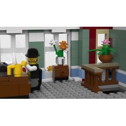 LIN07 00958 URGE 10198 REBRICKABLE MOC-22101 22101 MOC22101 non  BƯU ĐIỆN PLAZA bộ đồ chơi xếp lắp ráp ghép mô hình Creator BRICK SQUARE POST OFFICE Sáng Tạo 3450 khối