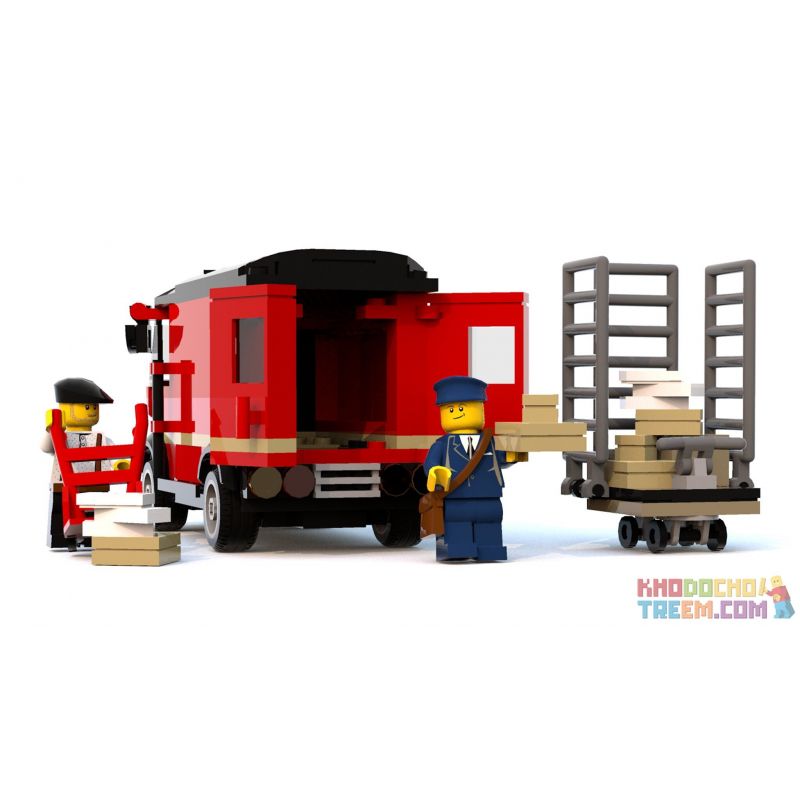 LIN07 00958 URGE 10198 REBRICKABLE MOC-22101 22101 MOC22101 non  BƯU ĐIỆN PLAZA bộ đồ chơi xếp lắp ráp ghép mô hình Creator BRICK SQUARE POST OFFICE Sáng Tạo 3450 khối