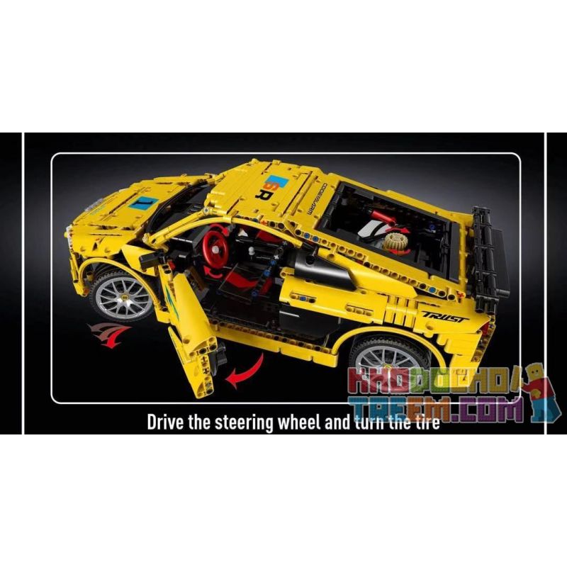 DK 2103 LIN07 0023 MouldKing 13127 Mould King 13127 REBRICKABLE MOC-4463 4463 MOC4463 non  AUDI R8 V10 1:10 tỷ lệ 1:10 bộ đồ chơi xếp lắp ráp ghép mô hình  AUDI R8 V10 SECOND GENERATION Kỹ Thuật Công Nghệ Cao Mô Hình Phương Tiện 1839 khối DK 2103 LIN07 0023 MouldKing 13127 Mould King 13127 REBRICKABLE MOC-4463 4463 MOC4463 non  AUDI R8 V10 1:10 tỷ lệ 1:10 bộ đồ chơi xếp lắp ráp ghép mô hình  AUDI R8 V10 SECOND GENERATION Kỹ Thuật Công Nghệ Cao Mô Hình Phương Tiện 1839 khối