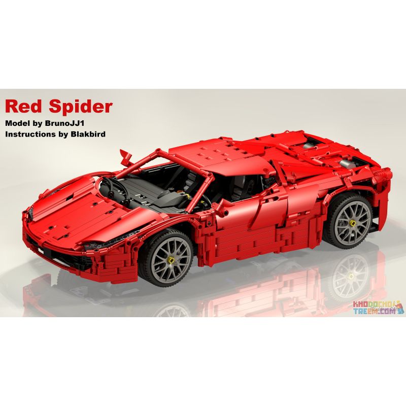 CAROLYN CW003A 003A CW003B 003B MouldKing 13048 Mould King 13048 REBRICKABLE MOC-1767 1767 MOC1767 non  NHỆN ĐỎ tỷ lệ 1:10 bộ đồ chơi xếp lắp ráp ghép mô hình  RED SPIDER Kỹ Thuật Công Nghệ Cao Mô Hình Phương Tiện 2046 khối