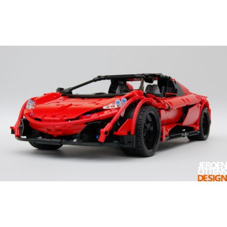 REBRICKABLE MOC-6331 6331 MOC6331 REOBRIX 11002 11003 11004 non  MCLAREN 675 LT NHỆN bộ đồ chơi xếp lắp ráp ghép mô hình  MCLAREN 675 LT SPIDER Kỹ Thuật Công Nghệ Cao Mô Hình Phương Tiện 1607 khối